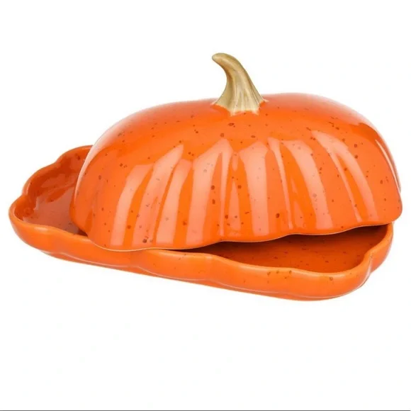 Harvest Pumpkin Butter Dish - Picture 2 of 2